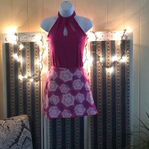 Tranquility Skorts Pink Print